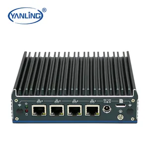 2023 Yanling mini desktop computer with 4*2.5G LAN Fanless Pfsense firewall router network security hardware with 1*SIM slot