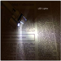 High Magnification Mini Magnifying Glass with LED Magnifier for Jewelry Identification 100X Pen Type Pocket Microscope
