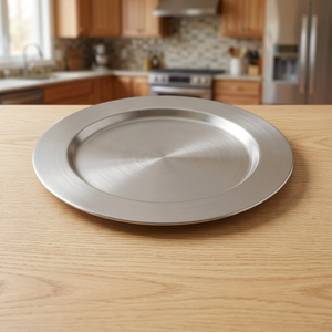 Plato de Presentación de Acero Inoxidable Ecológico de Primera Calidad, Elegante, para Bodas, Hoteles, Restaurantes de Alta Cocina, Precio Bajo Disponible - Product Image 3