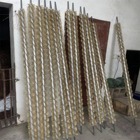 Rouleau brosse spiralé rotatif industriel pour machine à carder et nettoyage de la poussière sur bande transporteuse