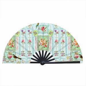 พัดพับแบบคลิกพิมพ์โลโก้ตามสั่ง ขนาด 13 นิ้ว สำหรับงานเต้นไลน์แดนซ์ งานป๊อปปิ้งแฟนซี และงานรับปริญญา - Product Image 4