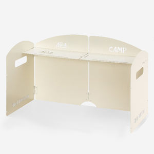 Étagère <span class=keywords><strong>de</strong></span> rangement <span class=keywords><strong>de</strong></span> cuisine pliable en métal moderne pour l'extérieur avec pare-vent, protection contre les éclaboussures d'huile, déflecteur anti-éclaboussures, protection pour cuisinière à <span class=keywords><strong>gaz</strong></span> - Product Image 6