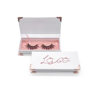 SY shuying wimpern verpackung leere nerz wimpern verpackung box weiß lash box