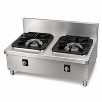 Table de cuisson électrique professionnelle en acier inoxydable à double brûleur, design durable, cuisinière à induction pour hôtel