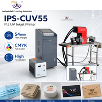 Mesin Cetak Inkjet UV CYMK IPS-CUV55 Warna Mesin Cetak Inkjet PIJ 54mm  G5Printhead Karton  Plastik Kode QR Barcode Tanggal