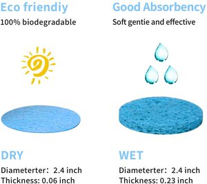 Ccompressed cellulose Facial Sponge mặt bọt biển để làm sạch tím mặt bọt biển để rửa mặt - Product Image 6