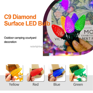 Bán buôn C9 <span class=keywords><strong>Led</strong></span> ngoài trời trang trí chiếu sáng không thấm nước bóng đèn giáng sinh với E17 cơ sở cho kỳ nghỉ dây Ánh Sáng - Product Image 2