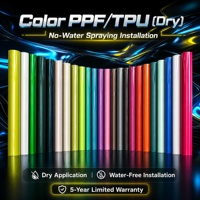 Film de protection de peinture (PPF) en TPU métallisé électrolytique auto-cicatrisant pour voiture, film vinyle brillant en TPU pour carrosserie