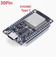 Módulo de Desarrollo Tipo C ESP32 CP2102, Placa de Desarrollo de 30 Pines, Wifi + BT, Microcontrolador de Doble Núcleo de 2,4 Ghz
