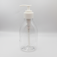 Offre Spéciale Bouteille en plastique PET transparent de haute qualité de 500ml avec pompe, emballage pour shampooing, lotion, crème solaire.