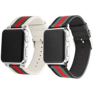 Correa de nailon para <span class=keywords><strong>Apple</strong></span> <span class=keywords><strong>Watch</strong></span>, correa de reloj de cuero genuino de <span class=keywords><strong>38mm</strong></span>, 40mm, 42mm y 44mm para iWatch 1, 2, 3 y 4 - Product Image 5