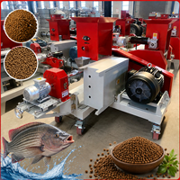 Machine extrudeuse d'aliments pour poissons LIMA 500-800 kg/h, ligne de production d'aliments pour poissons flottants, extrudeuse de granulés pour poissons-chats et tilapias