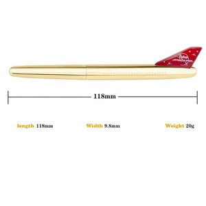 Stylo à bille en métal Vanguard Airplane avec queue personnalisée, design original, stylos cadeaux d'aviation haut de gamme pour les compagnies aériennes, souvenirs - Product Image 4