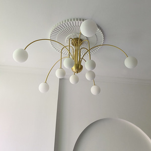 French-Style Retro Magic Bean Lamp Modern Minimalist Creative Art Chandelier for Living Room <b>Dining</b> <b>Light</b> Pendant Chandeliers - Product Image 2