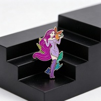 Fournisseur chinois de badges personnalisés en métal, alliage de zinc, badges de personnages de dessins animés, usine de fabrication