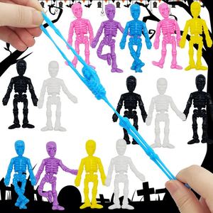 Juguetes de Esqueleto Elástico de TPR para Aliviar el Estrés de Halloween, Juguetes Divertidos para Bromas y Ventilación de Emociones - Product Image 1