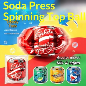 Regalos Promocionales Transfronterizos: Fidget Spinner de Plástico Transformable Tipo Cola, Bola Antiestrés de Empujar y Girar - Product Image 1
