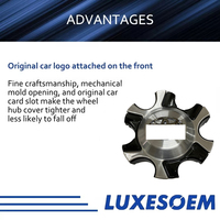 LUXESOEM Nouveaux enjoliveurs noirs pour Hilux 2015-2020 4260B-0K140 4260B-OK300 4260B-OK330 Cache-moyeux de roue