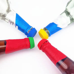 カスタムシリコンビールセーバーワインボトルストッパー、再利用可能なワインストッパー帽子真空シーラーカバー - Product Image 5