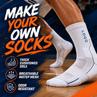 Chaussettes de sport personnalisées avec logo, chaussettes de sport respirantes et confortables de haute qualité, chaussettes en coton tricoté pour le basketball et la course à pied