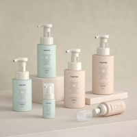 Bouteilles en plastique PET personnalisées de 300 ml et 500 ml avec pompe à mousse pour produits cosmétiques, nettoyant visage, gel douche, savon pour les mains, gel douche, soins de la peau, emballage