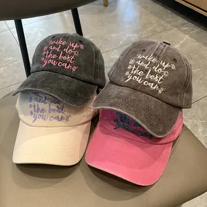 Özelleştirilmiş çocuklar yetişkinler kapaklar şapkalar pamuk boş nakış Logo şapka spor ayarlanabilir çocuklar özel Logo ile baba şapkası