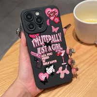 Nouveau amour lettre impression pupille oeil Pro caméra trou TPU housse de téléphone portable pour Iphone 17 8 X Xr Xs 11 12 13 14 15 16 Pro Max