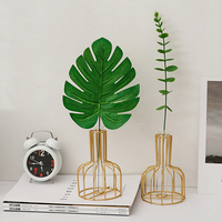 Vases à fleurs en fer forgé nordique avec cadre d'art en fer plantes support d'affichage de table pour Table de mariage bureau salon décor