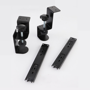 2024 New Design Adjustable Pull Out Saving Space No Punching Clamp on Sliding Computer <strong>Keyboard</strong> Tray Under Desk - Product Image 2