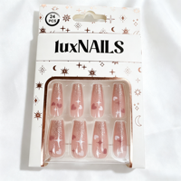 Collection en gros de faux ongles à presser – 24 pièces, conception personnalisée, fabrication directe d'usine, modèles variés, ongles artificiels en acrylique en vrac