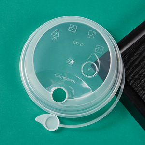 Tapas de Plástico Desechables para Vasos de Burbujas Aijie AJ598, con Sistema de Inyección, Herméticas, a Prueba de Fugas y Polvo, con Cierre de 90 mm de Diámetro - Product Image 1