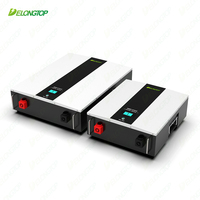 Baterai penyimpanan energi pasang dinding, 100Ah 200Ah Lithium Lion 24V 48V 51.2V 25.6V 5kWh Lifepo4 untuk rumah tangga