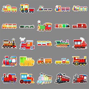 <span class=keywords><strong>50</strong></span> Pegatinas Adhesivas Pequeñas de Estilo Vintage con Diseño de Tren de Vapor para Vehículos, Diarios, Tarjetas, Decoración de Computadoras, Botellas de Agua, Venta al por Mayor - Product Image 3