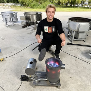 KEEP KAMP 고강도 휴대용 폐유 히터, 무연 연소, 불꽃 조절 가능, 강제 송풍기, 3-4L, 냉간 압연강 - Product Image 1