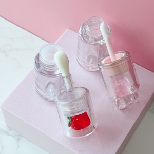 Dễ Thương Trái Cây Kẹo Phụ Kiện 4Ml 2.5Ml Rõ Ràng Bowknot Đầu Màu Hồng Vòng <span class=keywords><strong>Lip</strong></span> <span class=keywords><strong>Gloss</strong></span> Ống <span class=keywords><strong>Lip</strong></span> Dầu Container - Product Image 3