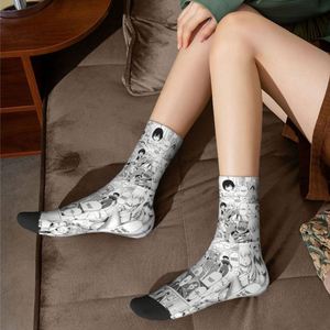 Chaussettes personnalisées imprimées Kawaii Darling in the Franxx Manga Collage pour hommes et femmes, chaussettes extensibles pour l'été, l'automne et l'hiver - Product Image 6