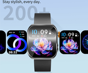 Montre connectée intelligente WB45 AI avec écran TFT carré, suivi de santé, étanche IP67, montre de sport GPS, appels HD, assistant vocal, NFC, ChatGPT - Product Image 4