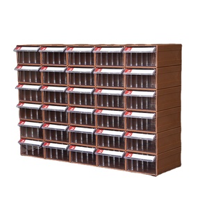 School and Office Interlocking Desktop <strong>Storage</strong> Cabinet Parts <strong>Box</strong> Plastic Stacking <strong>Drawer</strong> for Wardrobe Use - Product Image 1