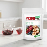 Tisane aux fruits naturels Hibiscus, Canneberge, Myrtille, Pomme et Aubépine, sans caféine, 10 sachets pour femmes