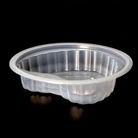 Contenants en plastique en forme de cœur pour aliments, emballage PP de 650 ml