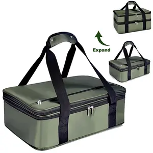 Hot Food Warmer Wasserdichte, erweiterbare, doppelt isolierte Lunch Cooler Auflauf-Trage tasche