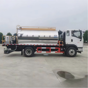 Vente directe d'usine en Chine pour un distributeur d'asphalte de 10 000 L 4*2 6*4, pulvérisateur de bitume, camion à goudron avec finisseur d'asphalte - Product Image 4