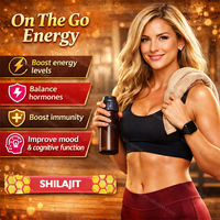 Fabricant OEM SHE-LAJIT Bâtonnets de miel 30 paquets Résine de Shilajit à la fraise pour adultes : Énergie et soutien antioxydant