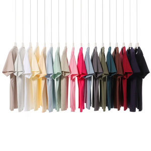 T-shirt Unisex in Cotone Giapponese Puro 230g, Collo Tondo, Manica Corta, Bianco, Vestibilità Rilassata, Spalla Dritta, Tinta Unita, Trendy - Product Image 3