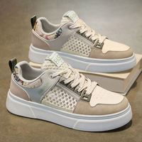 Chaussures de printemps pour hommes, nouvelles chaussures blanches respirantes, chaussures de sport décontractées pour hommes de petite et moyenne taille, chaussures tendance