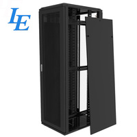 Armoire de serveur 19 pouces LE 42U, armoire de centre de données réseau, acier laminé à froid SPCC, porte en verre trempé, IEC297-2 IP20