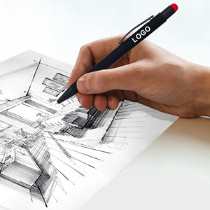 Stylo bille publicitaire en métal, nouveau design 2024, avec pointe souple multicolore, logo gravé pour cadeaux - Product Image 3