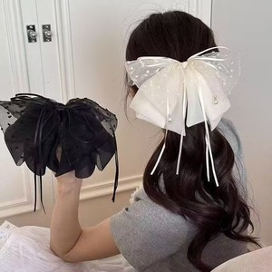 Nouvelle <span class=keywords><strong>Pince</strong></span> à Cheveux Nœud Papillon Surdimensionné Faite à la Main <span class=keywords><strong>pour</strong></span> Femme, en Chiffon, Grande Barrette Nœud Papillon, Coiffe Élégante <span class=keywords><strong>pour</strong></span> Cheveux Semi-attachés, Accessoire Cadeau - Product Image 2