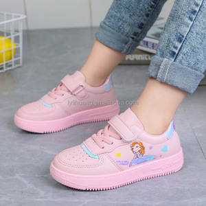 Scarpe da ginnastica da <span class=keywords><strong>bambina</strong></span> con suola morbida nuova moda scarpe traspiranti Casual da principessa con bordo per bambini scarpe <span class=keywords><strong>bianche</strong></span> - Product Image 2