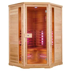 Nieuw Ontwerp Eigen Merk Infrarood Traditionele Indoor Sauna Stoom 2 Persoons Kamer